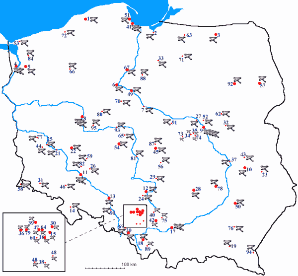 Mapa Polski